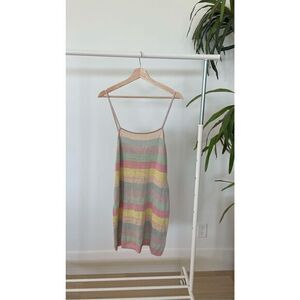 LoveShackFancy Pastel Rainbow Stripe Dress